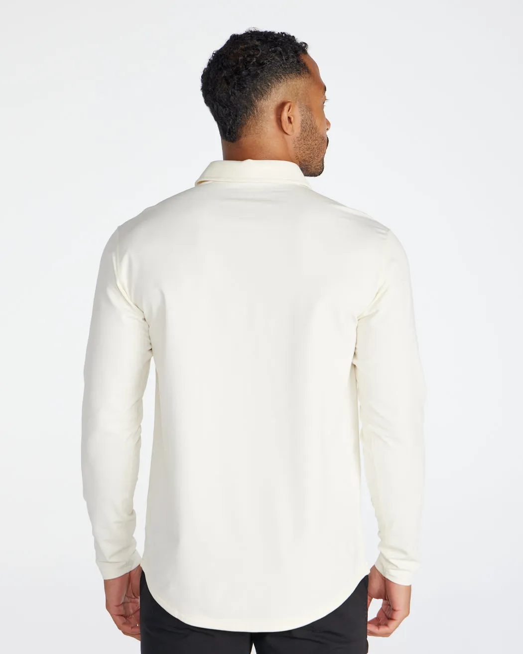 Drop-Cut Long Sleeve: LUX Polo