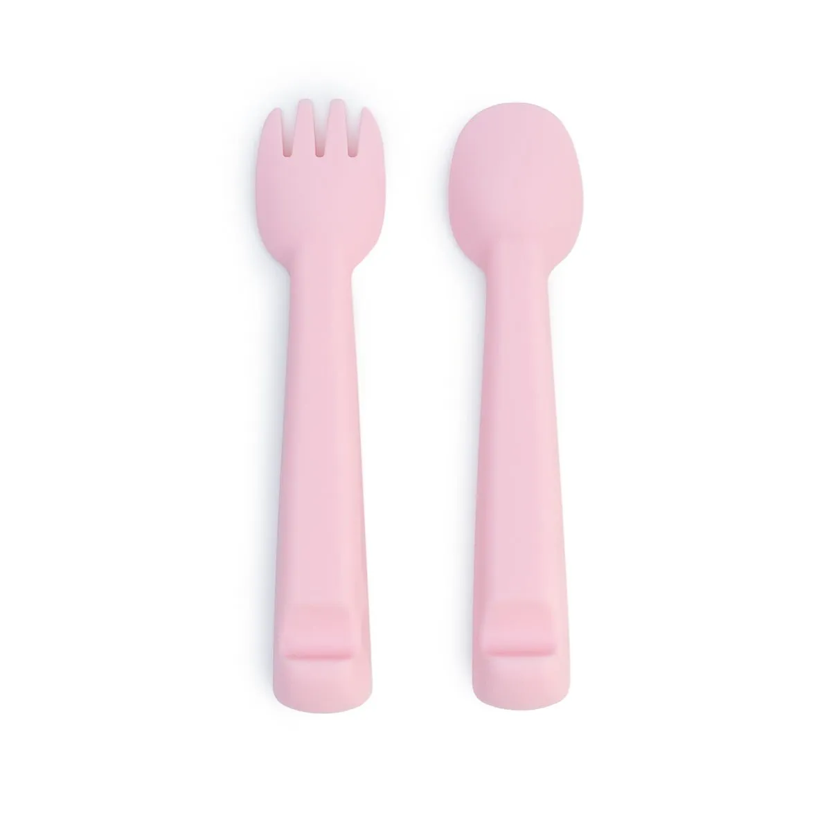 Feedie® Fork & Spoon Set - Powder Pink