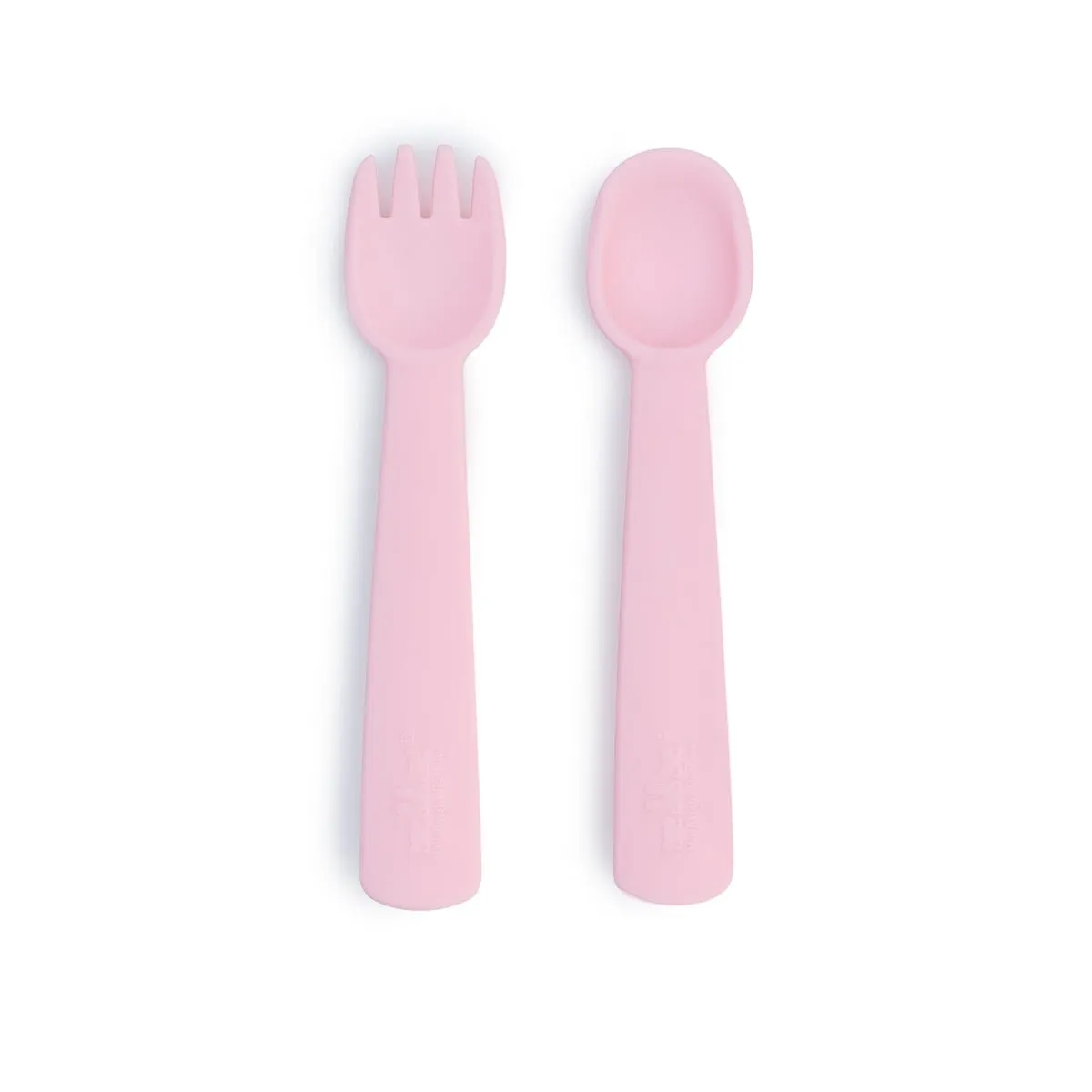 Feedie® Fork & Spoon Set - Powder Pink