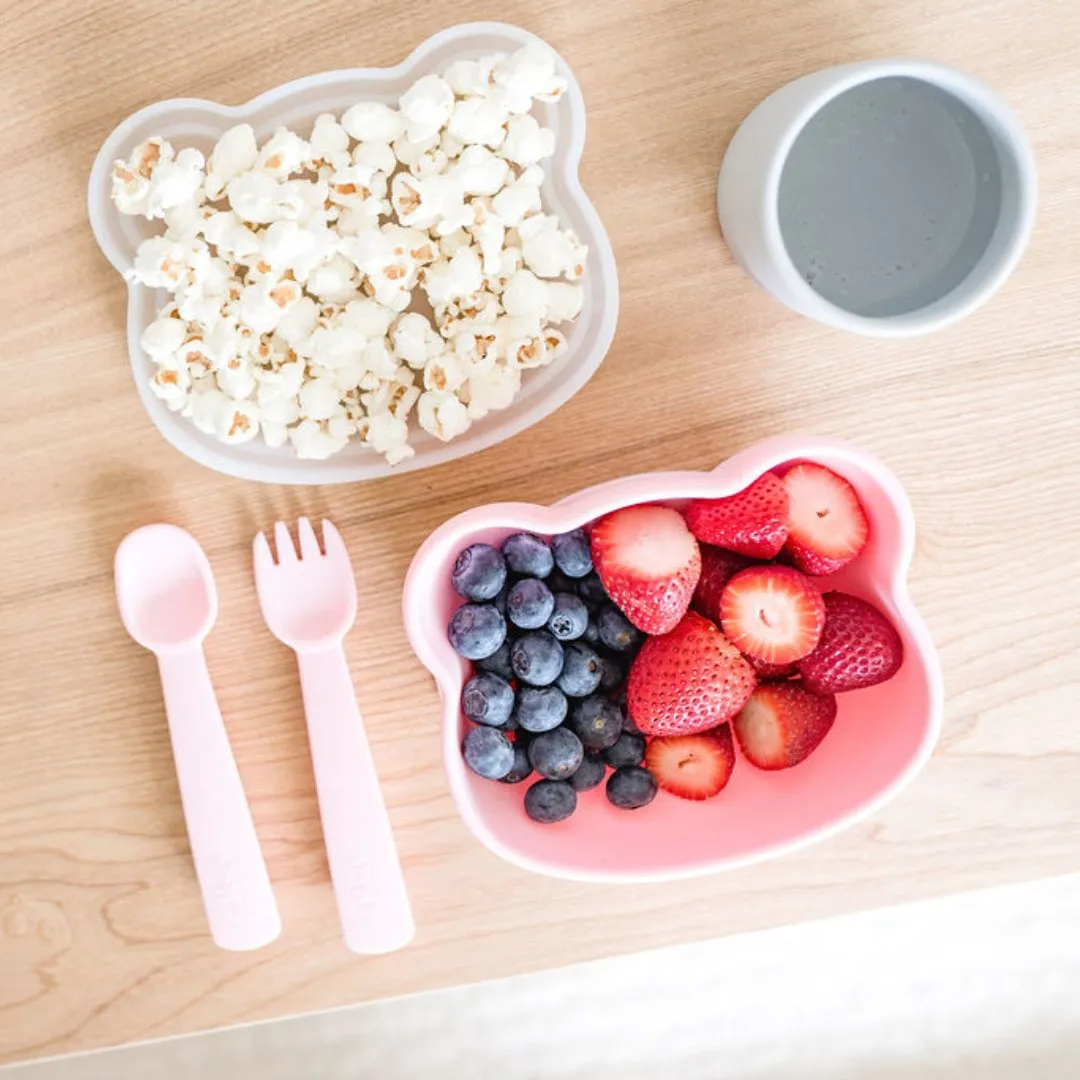 Feedie® Fork & Spoon Set - Powder Pink