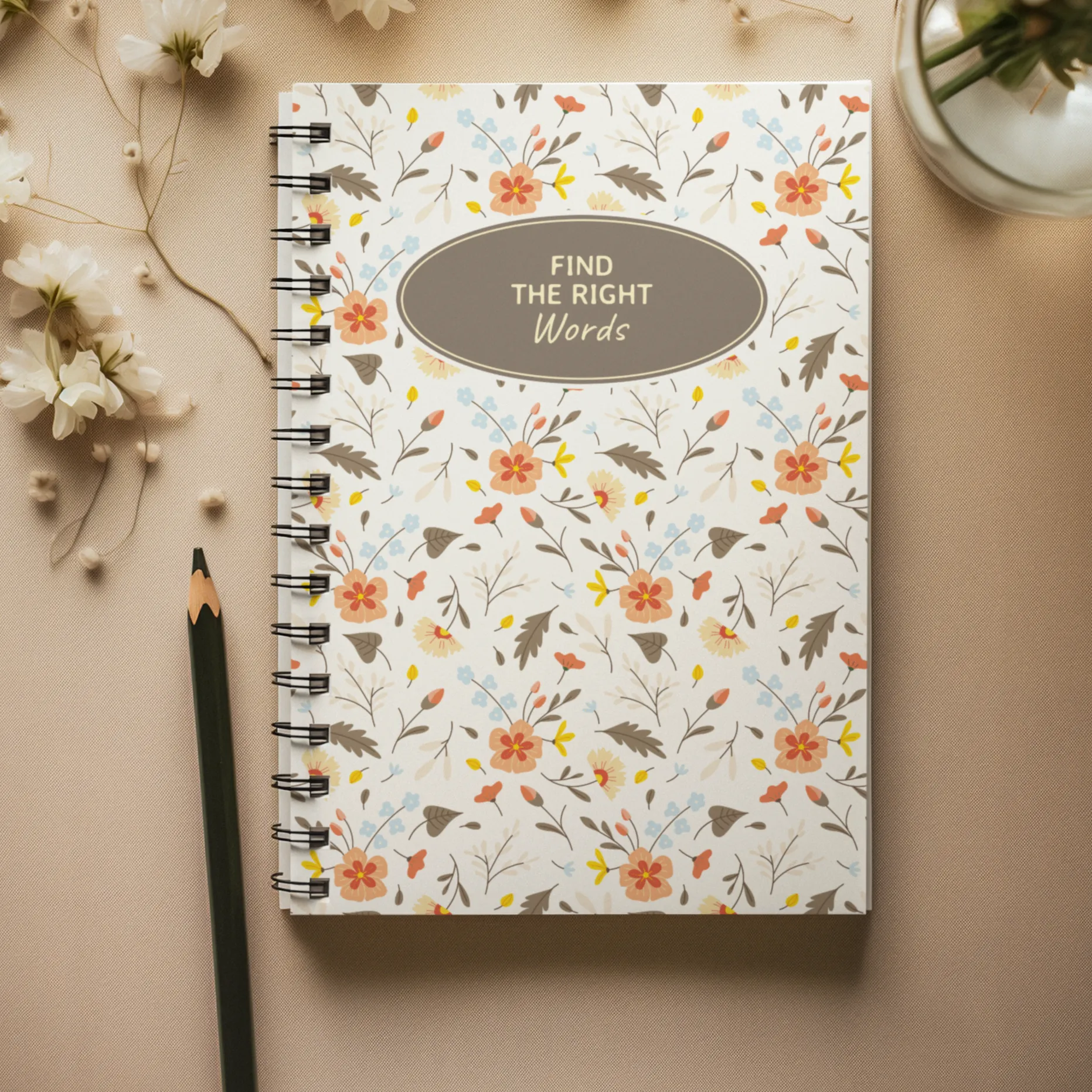 Find The Right Words A5 Spiral Notebook