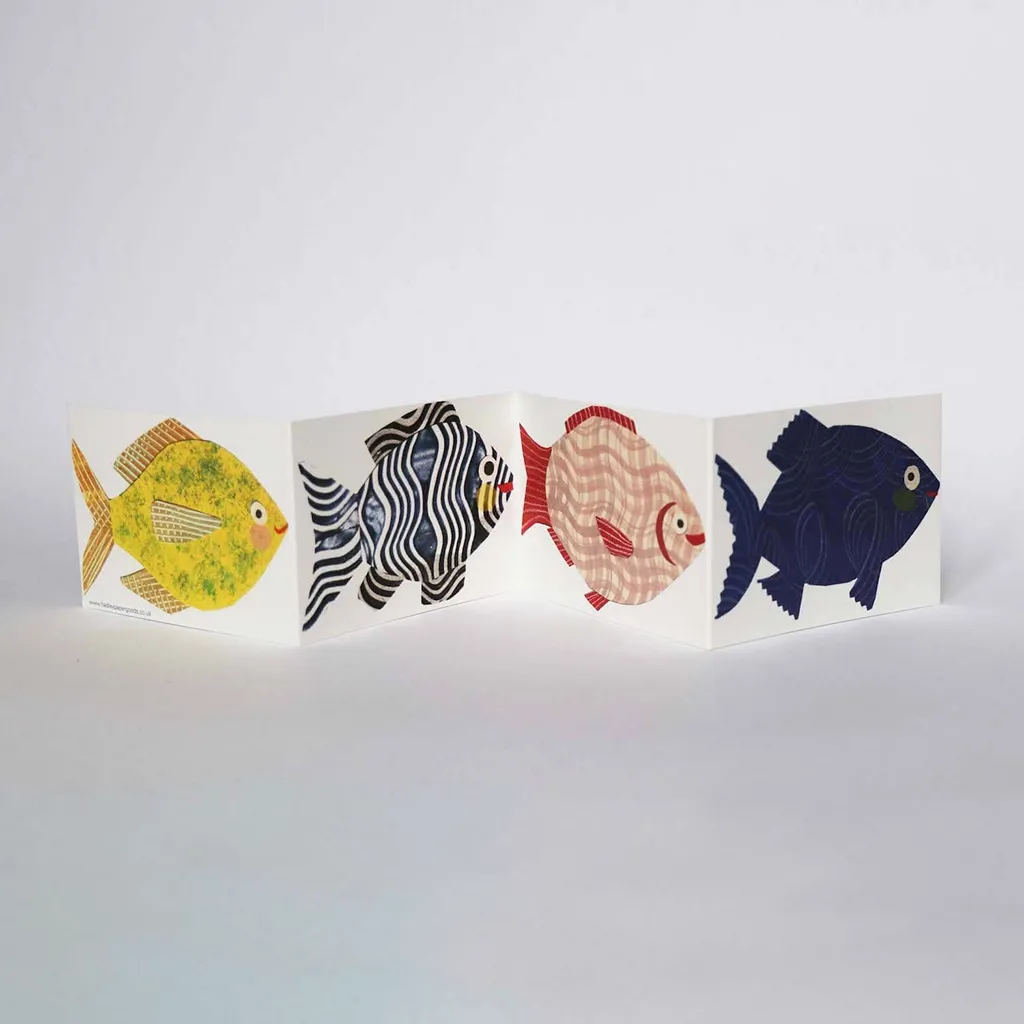 Fish Concertina Card