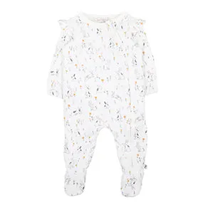 Fox & Finch Cotton Tail L/S Zip Romper (Size PREM-1)