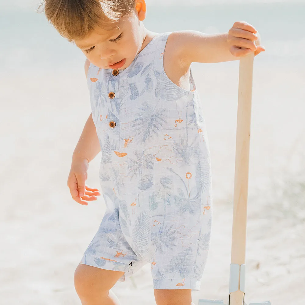 Fox & Finch Toucan Tropical Romper (Size 000-2)