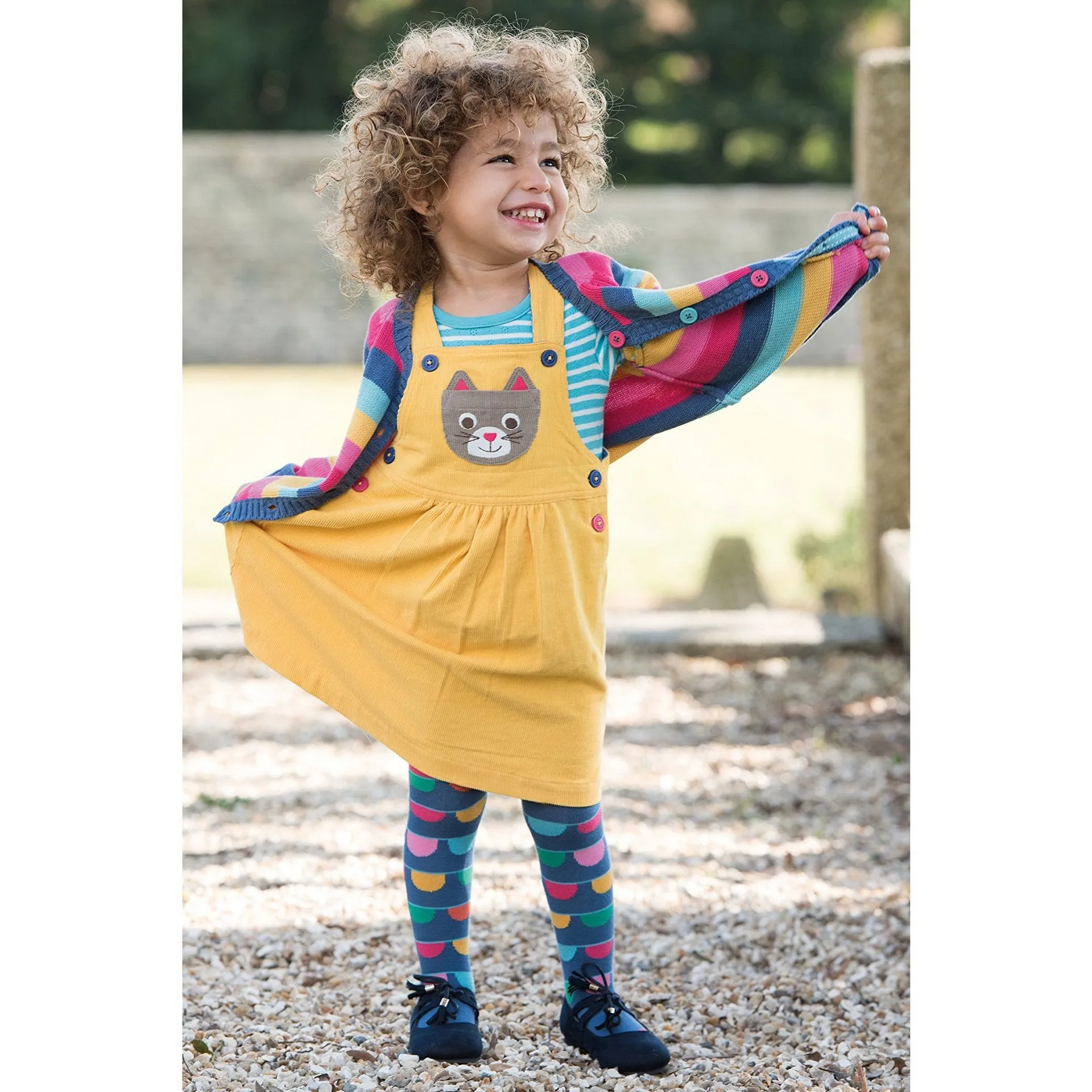 Frugi Baby Kids Little Happy Day Cardigan