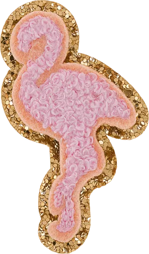 Glitter Flamingo Patch