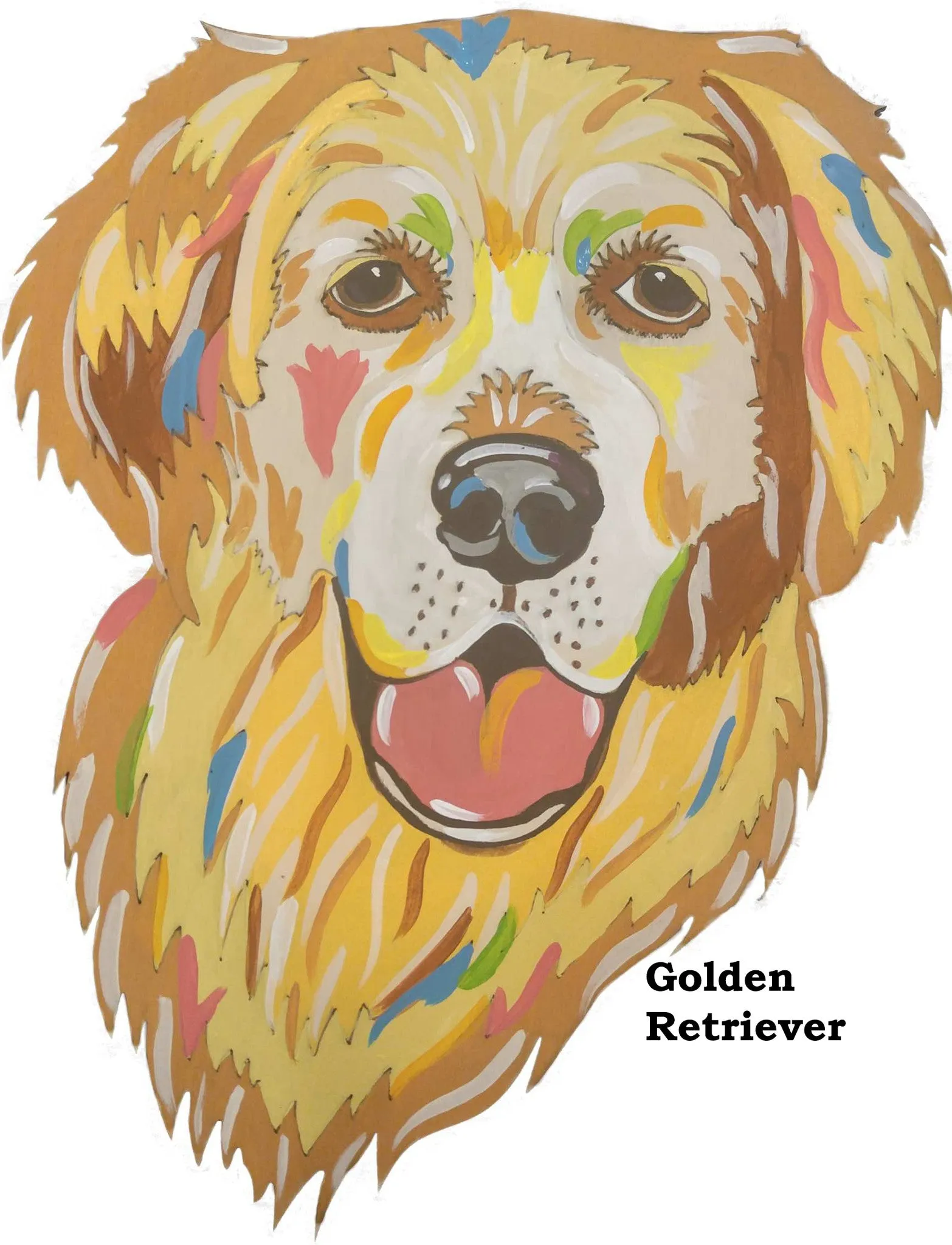 Golden Retriever-DIY Pop Art Paint Kit