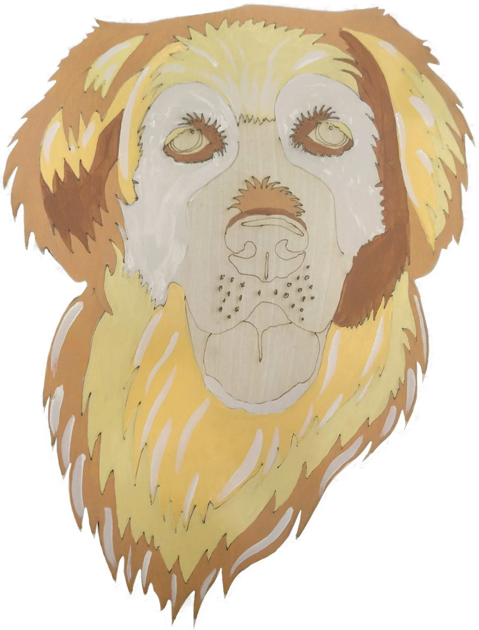 Golden Retriever-DIY Pop Art Paint Kit