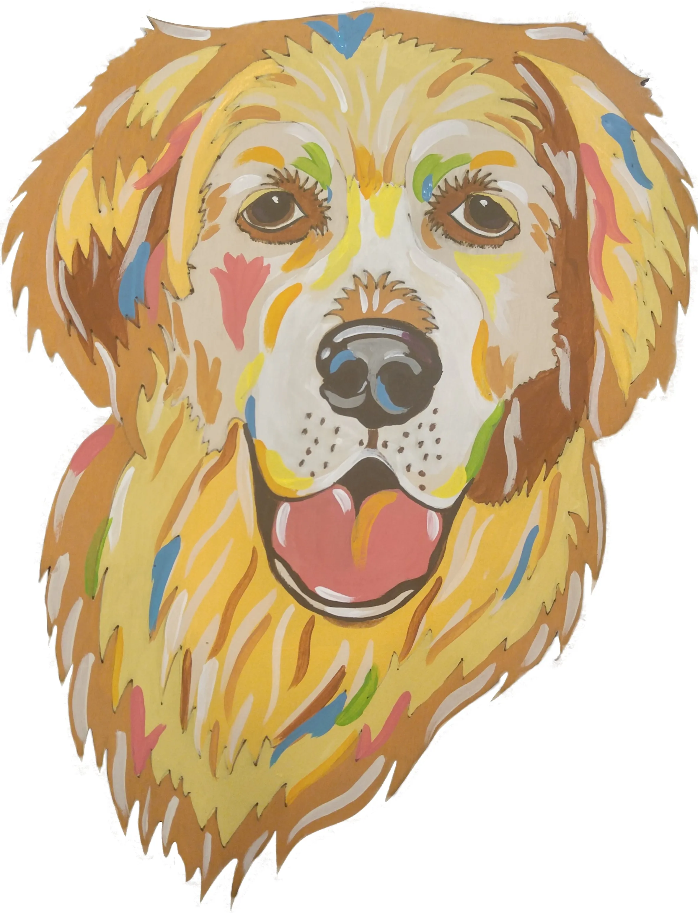 Golden Retriever-DIY Pop Art Paint Kit