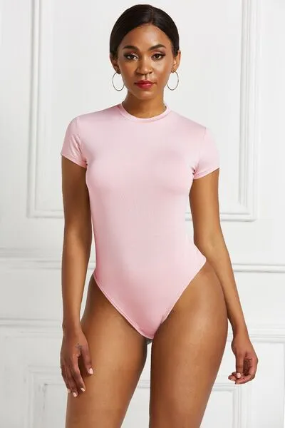 Just BE. Round Neck Short Sleeve Bodysuit