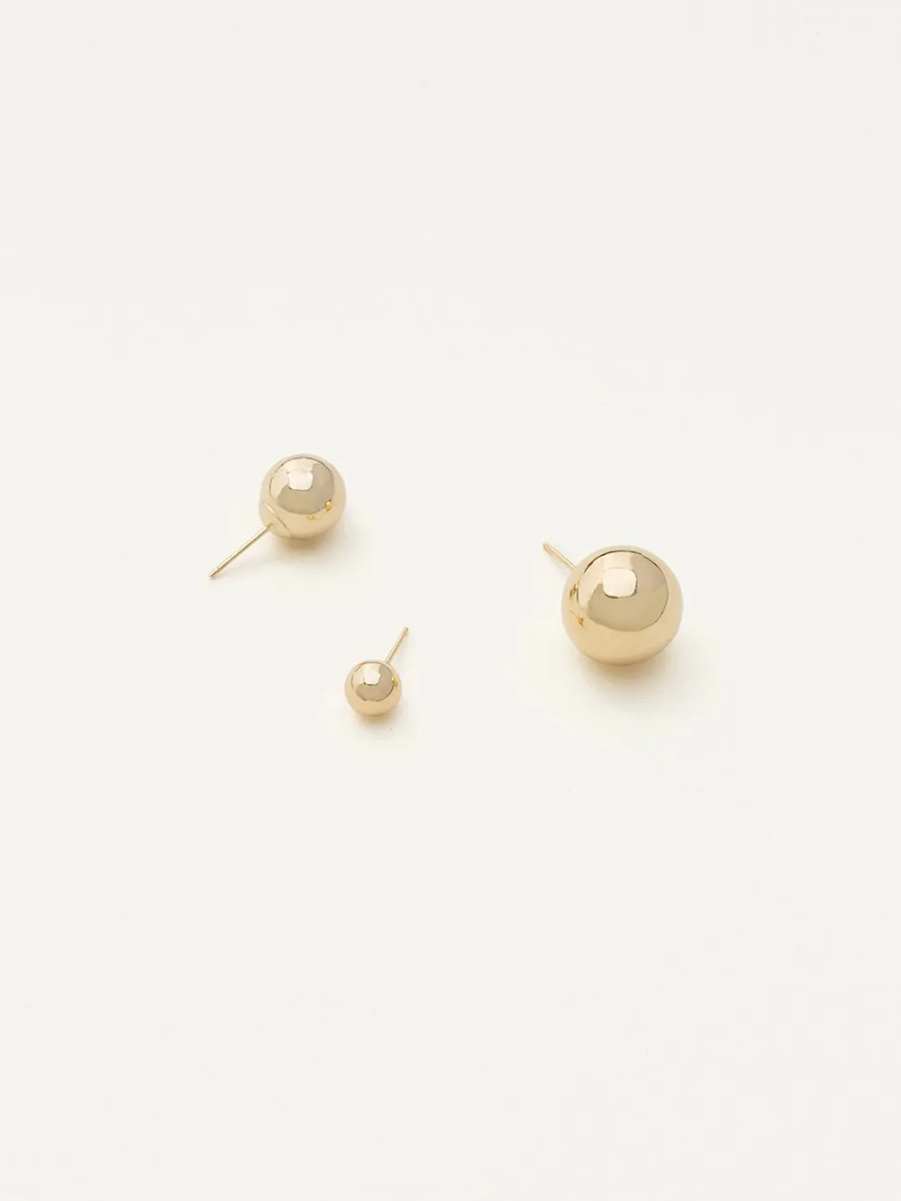 Kathleen Whitaker Gold Sphere Stud