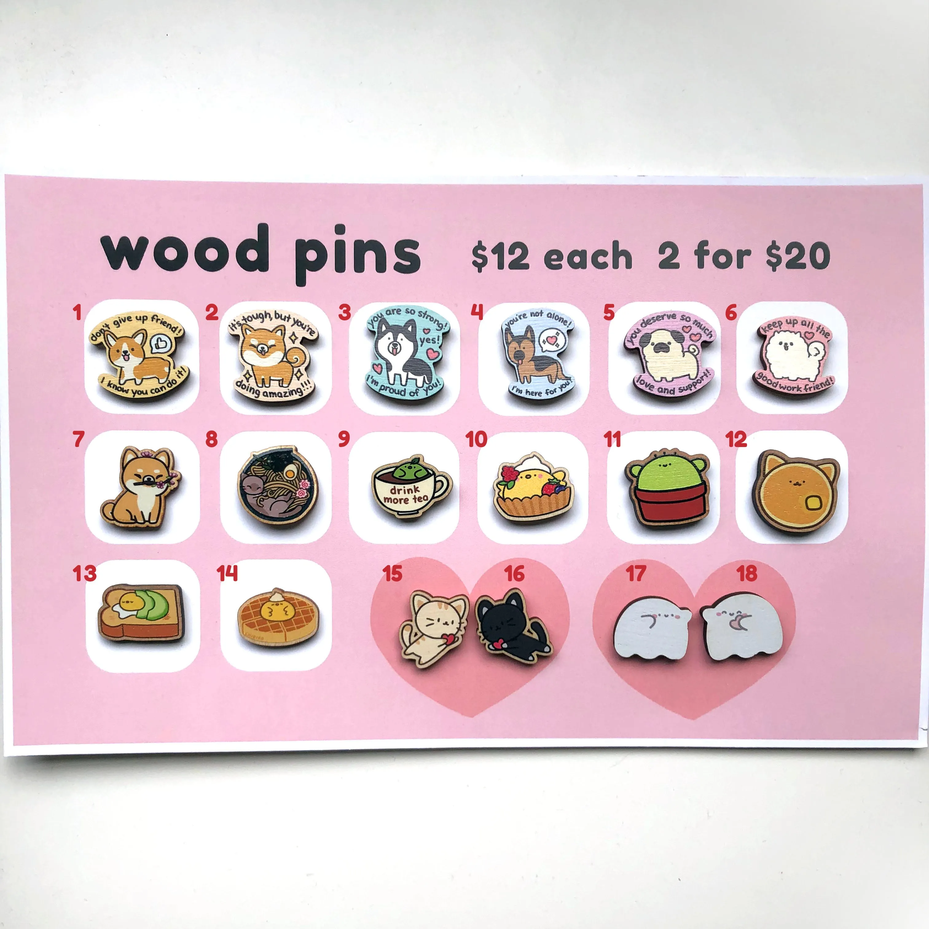 Mix & Match Wood Pins