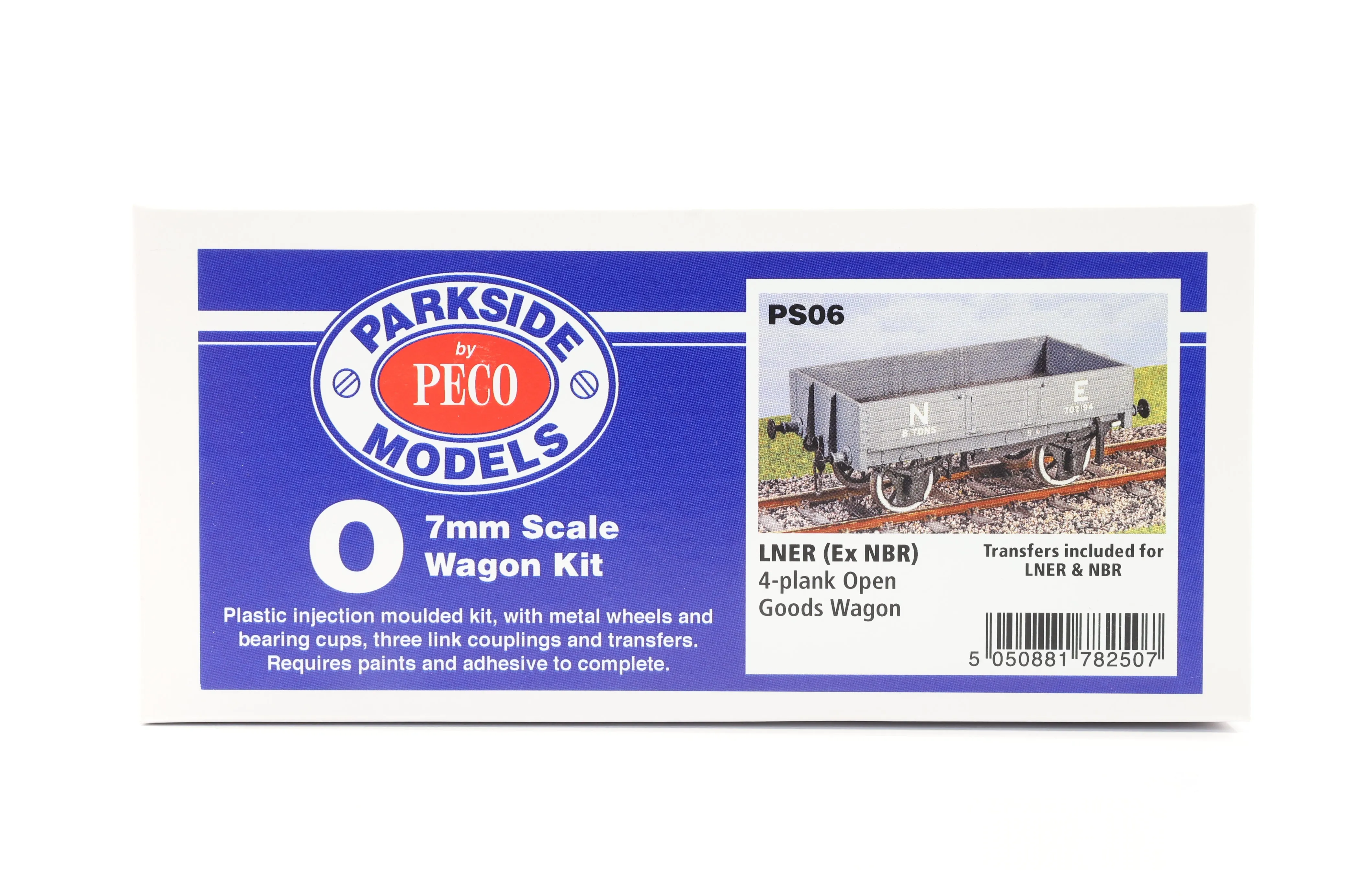 Parkside Dundas O Gauge PS06 LNER (Ex NBR) 4-Plank Open Goods Wagon Wagon Kit w/Wheels