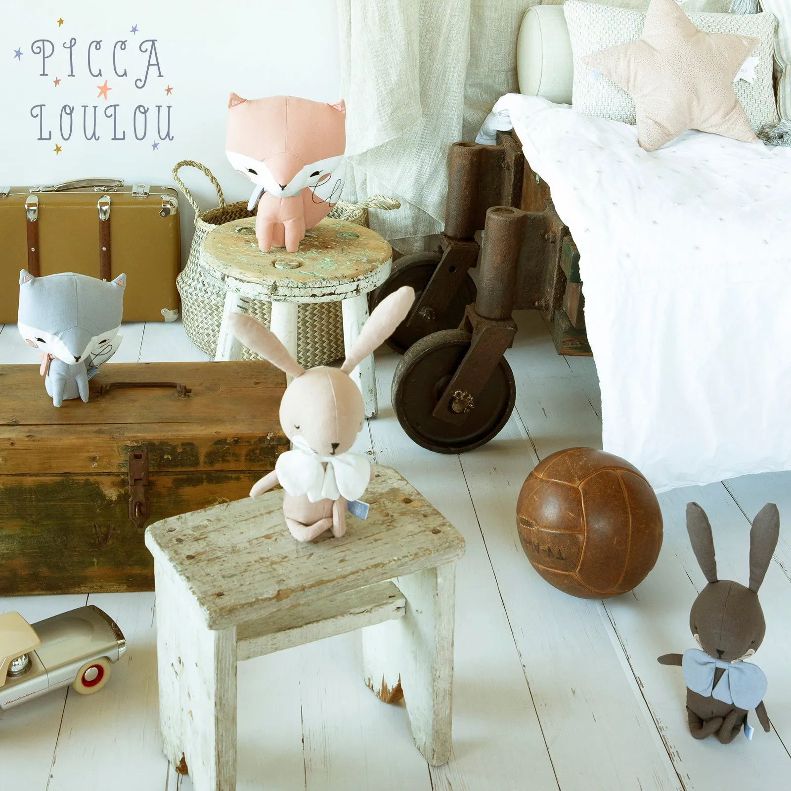 Picca Lulu Rabbit - White