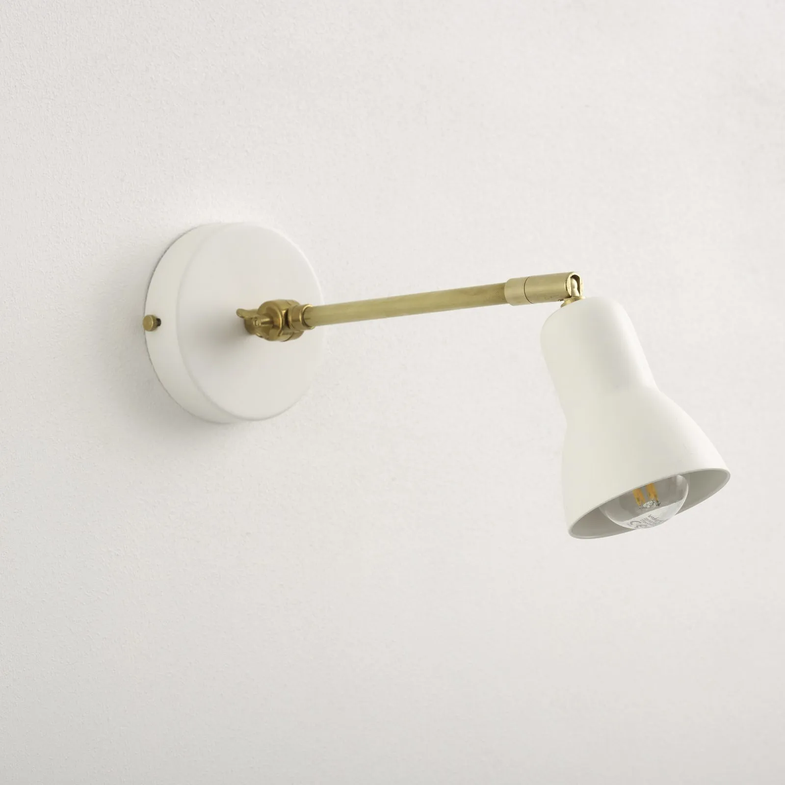 "Inspector" Adjustable Wall Light - White