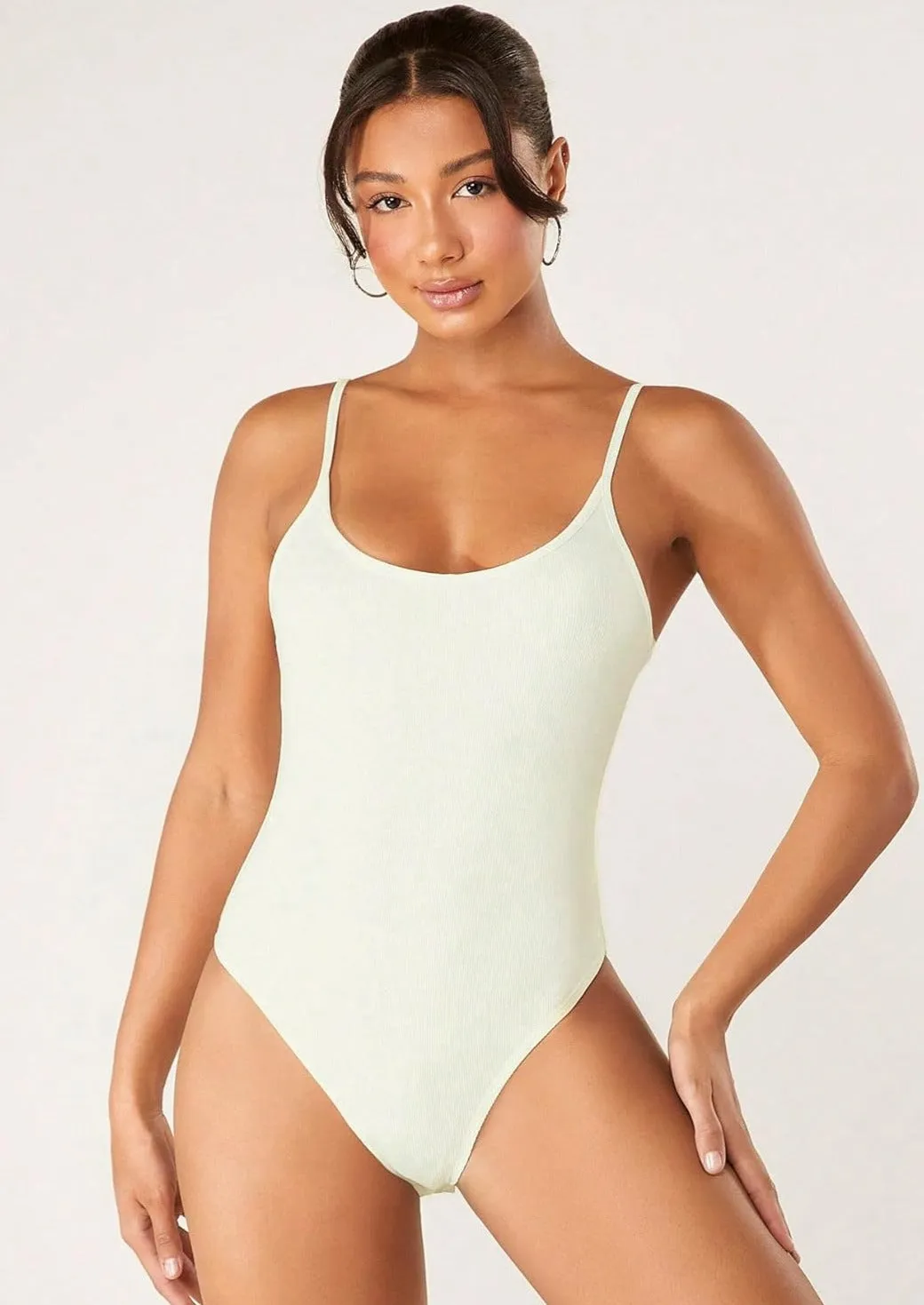 Ribbed Shapewear Tummy Control Romper