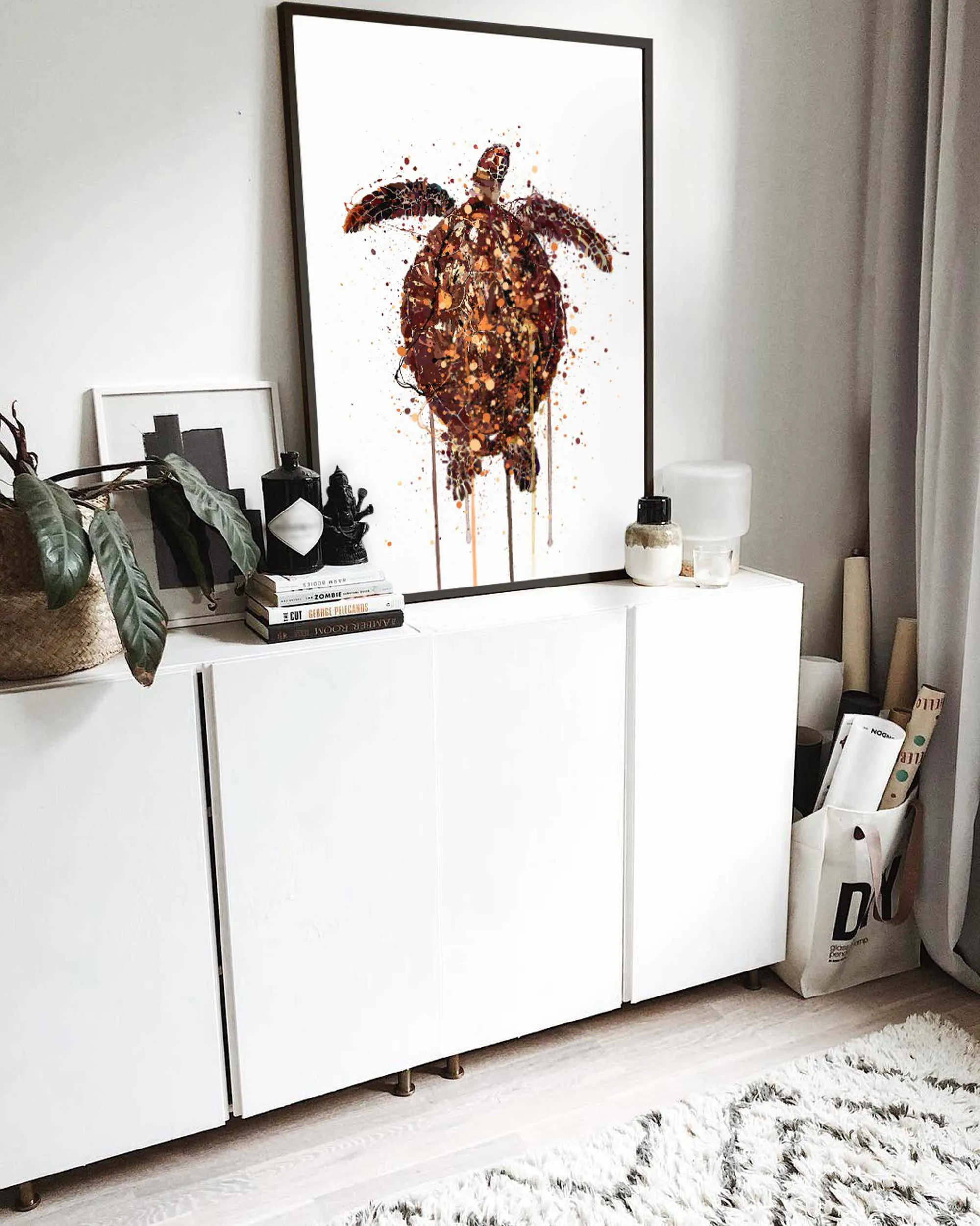 Sea Creature Wall Art Print 'Turtle'