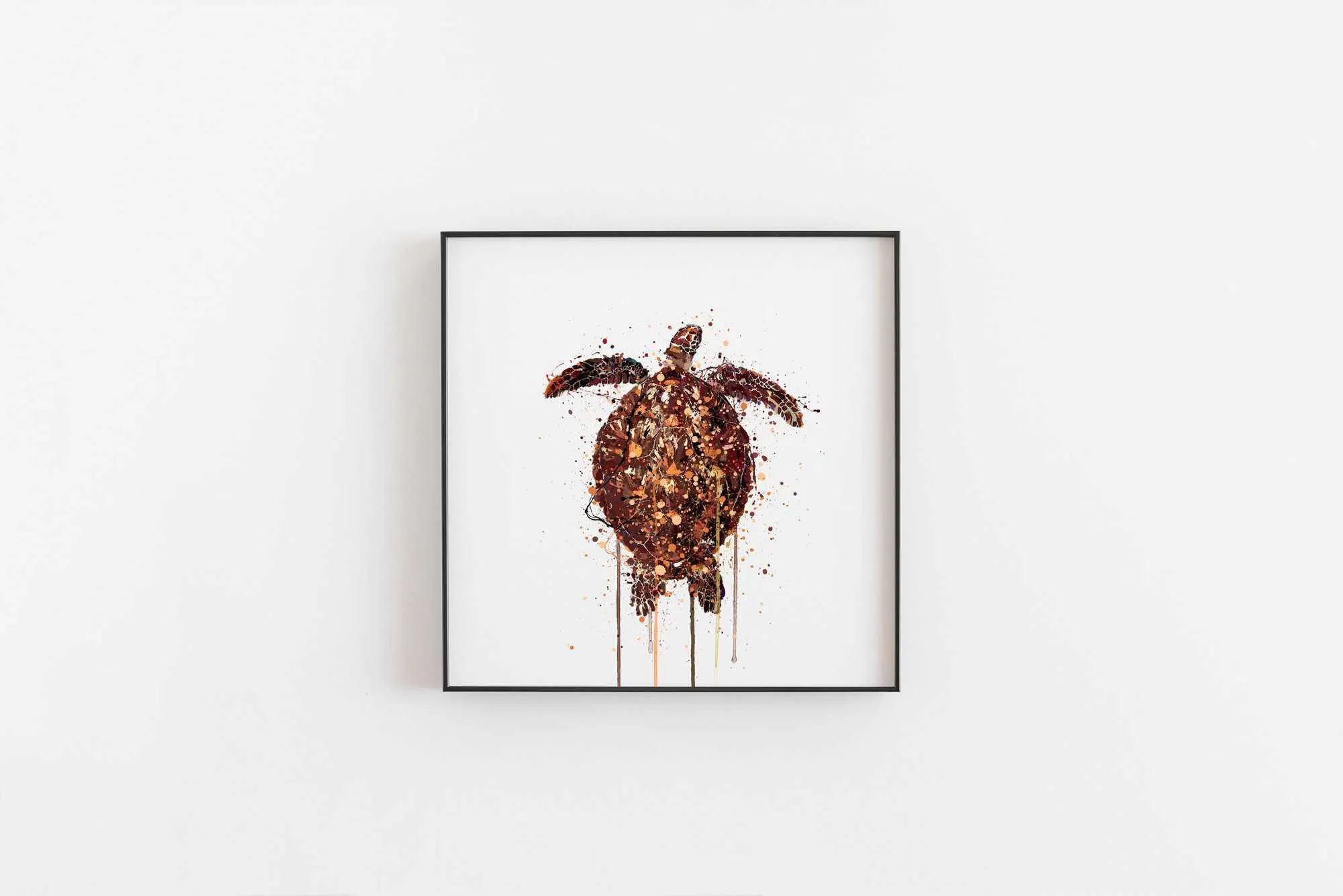 Sea Creature Wall Art Print 'Turtle'