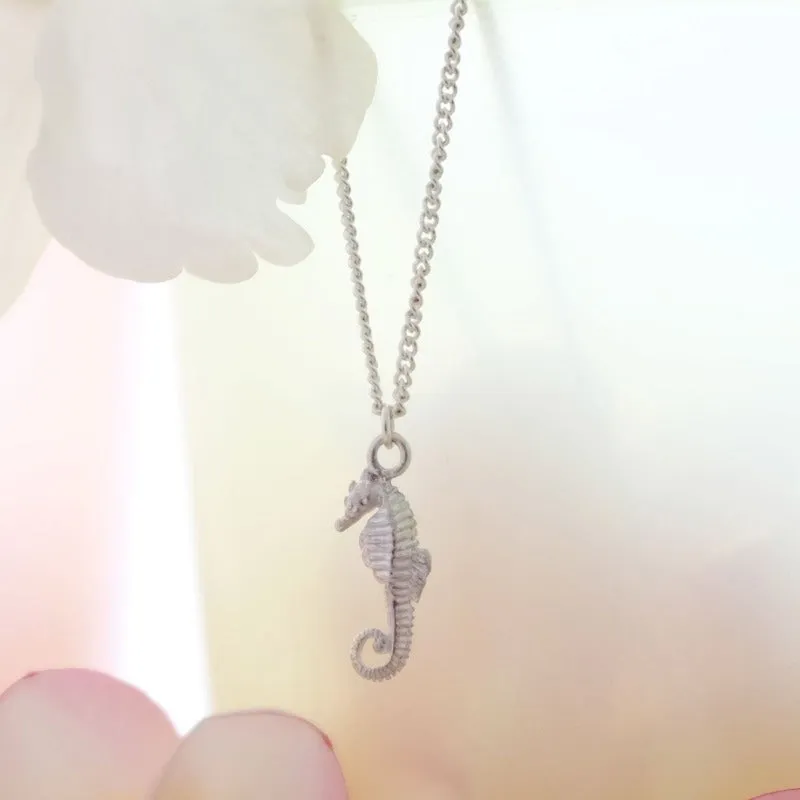 Silver Seahorse Necklace by Joy Everley