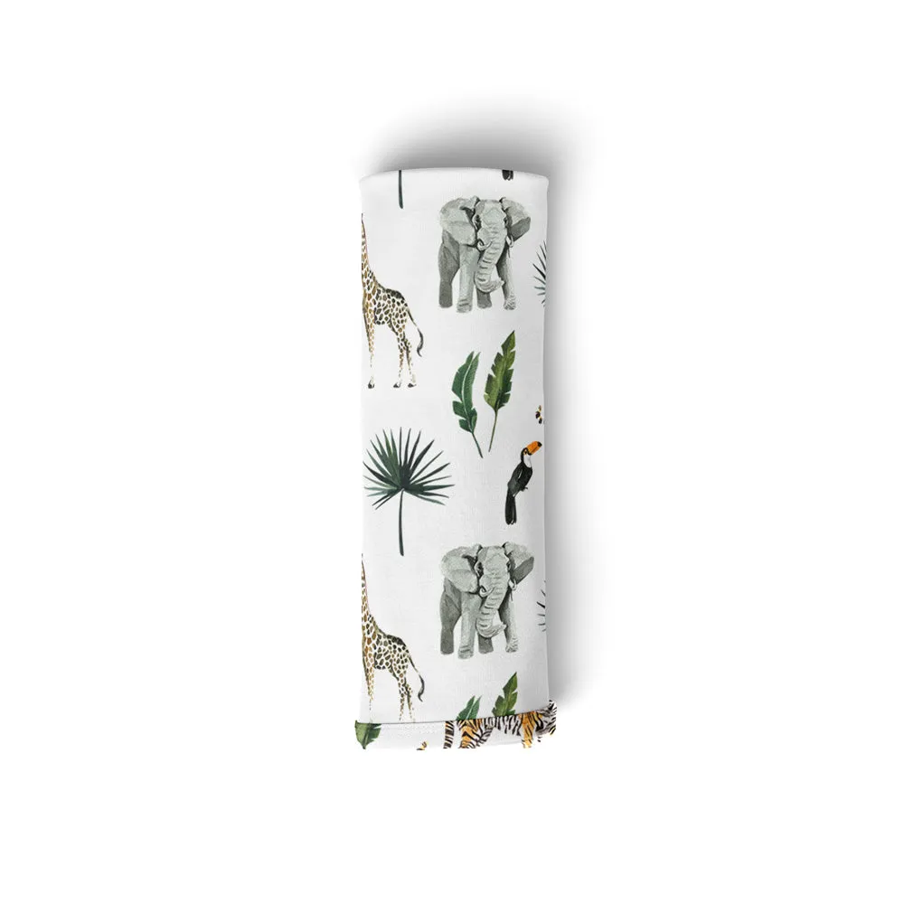 Stretchy Swaddle & Beanie Set | Safari