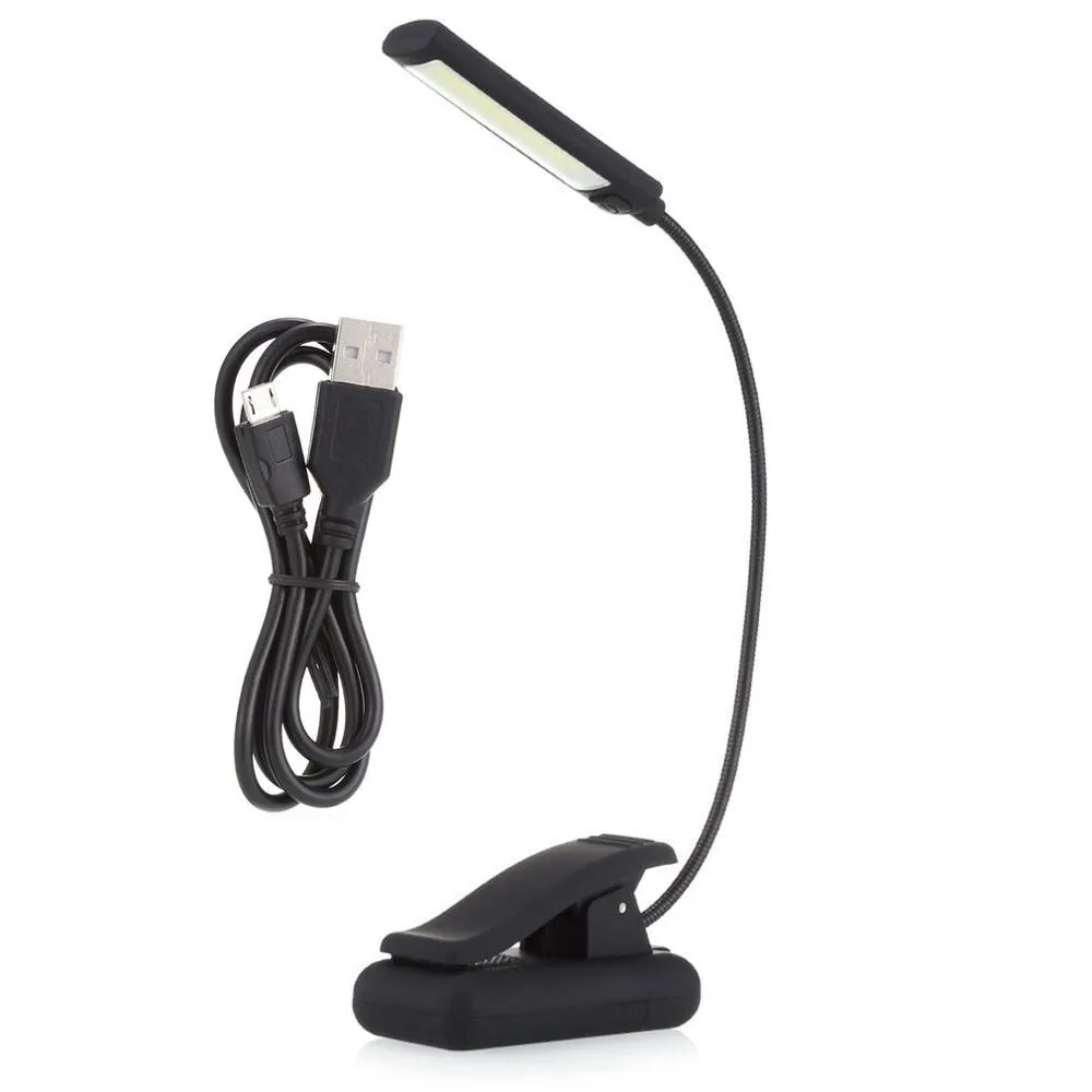 USB/Battery Clip-on Reading LED  Portable Night Light