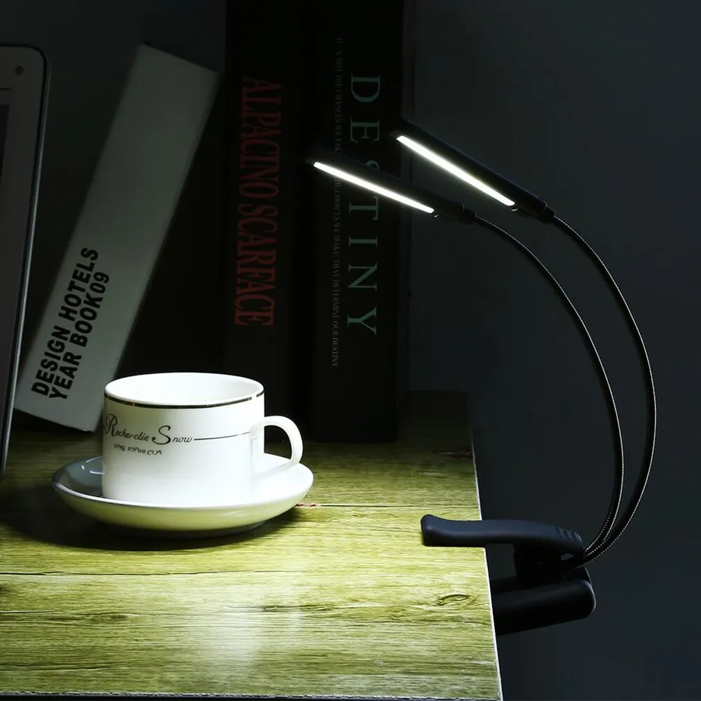 USB/Battery Clip-on Reading LED  Portable Night Light